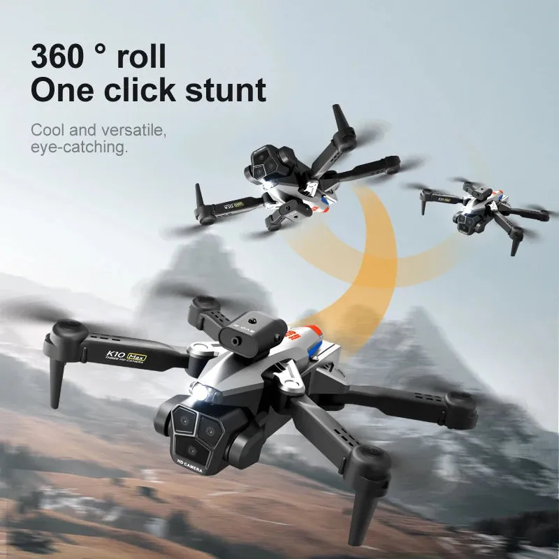 K10 Max HD Drone with Triple Cameras & Advanced Flight Features