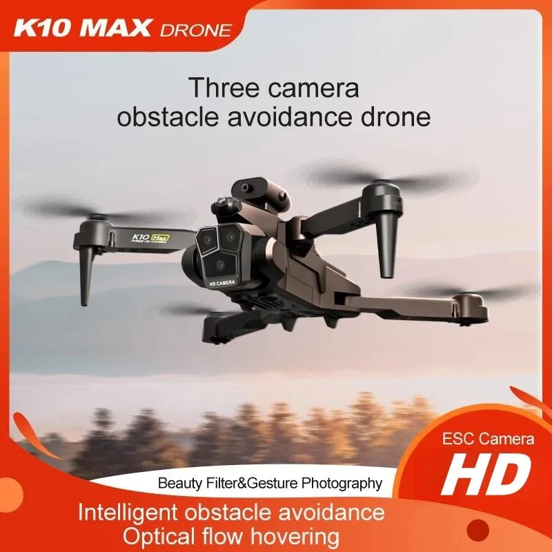 K10 Max HD Drone with Triple Cameras & Advanced Flight Features