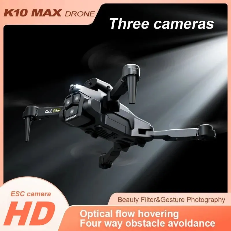 K10 Max HD Drone with Triple Cameras & Advanced Flight Features