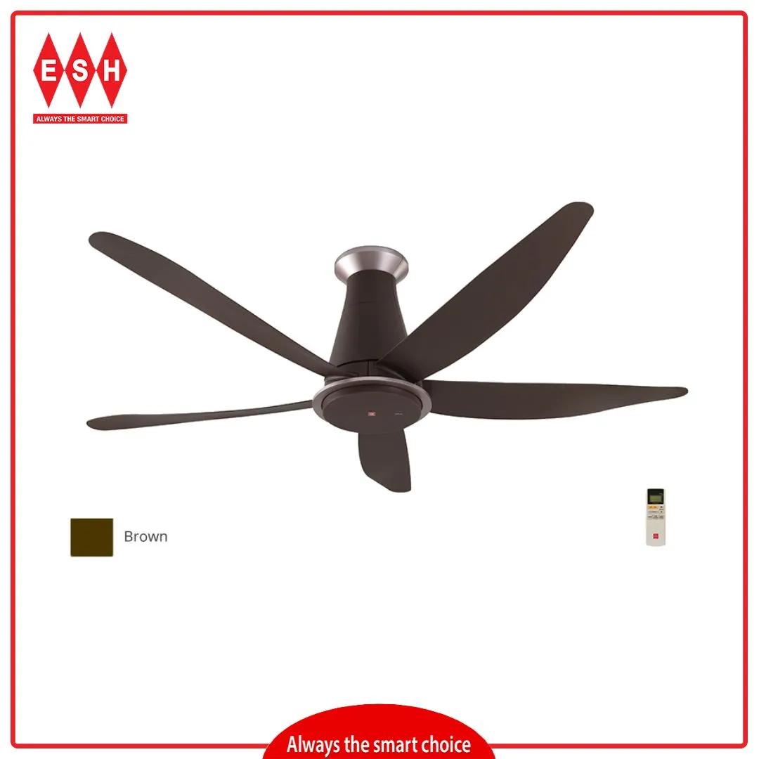 KDK K15YX-RBR 150cm/60 Inch Kaze Ceiling Fan with Remote Control