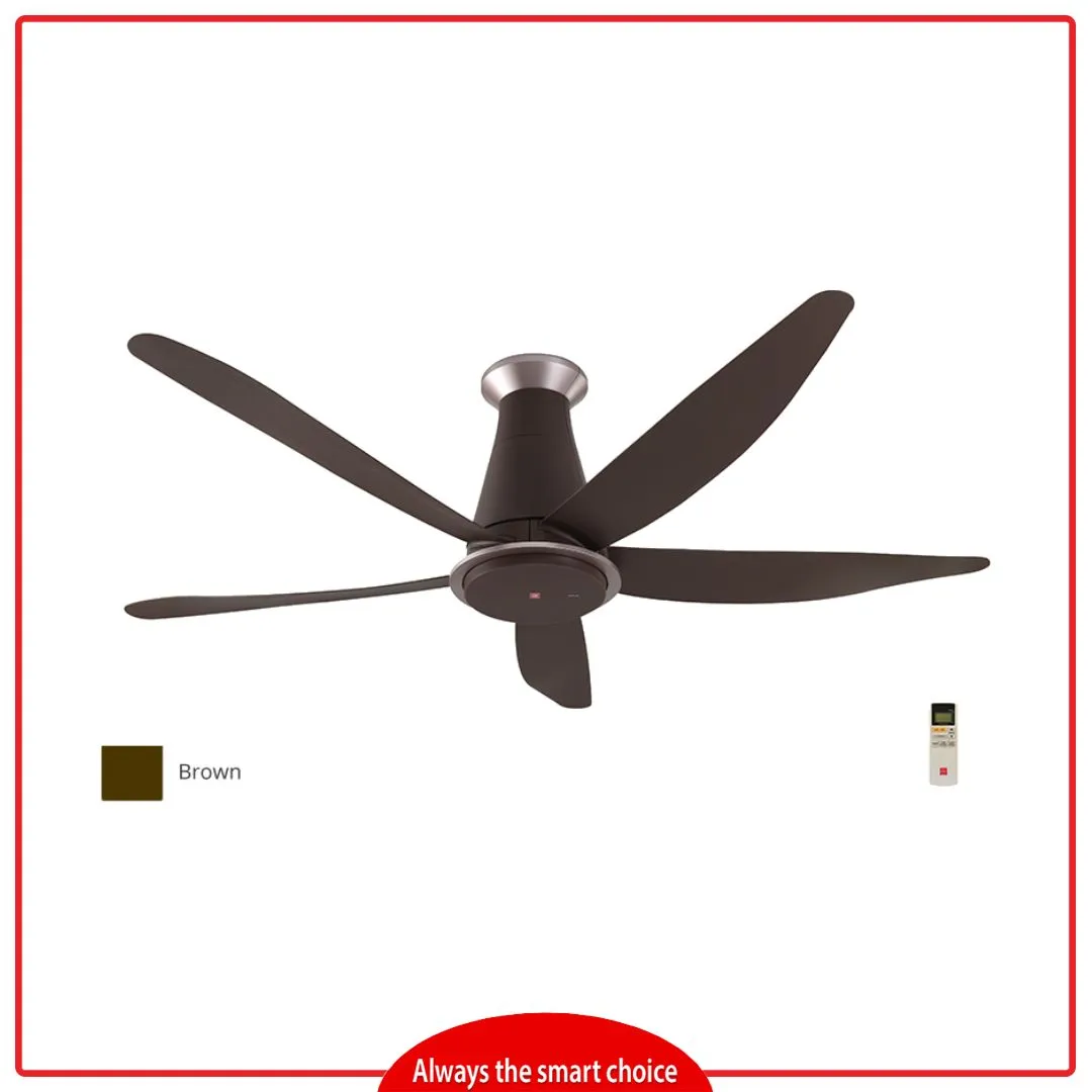 KDK K15YX-RBR 150cm/60 Inch Kaze Ceiling Fan with Remote Control