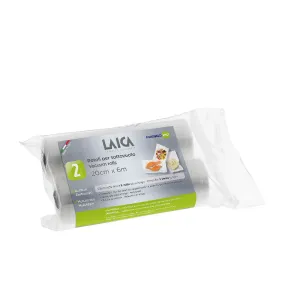 Laica Vacuum Bag Rolls X 2 (20cm X 6m)