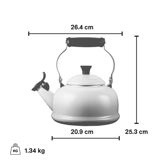 Le Creuset Sage 1.6 Litre Classic Whistling Kettle