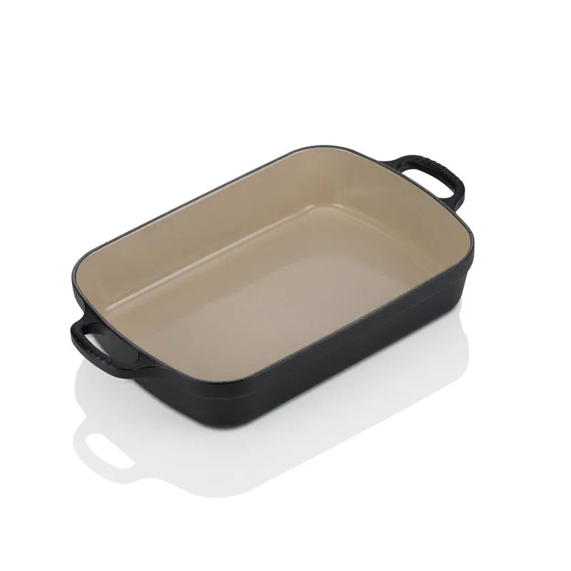 Le Creuset Signature Cast Iron Rectangular Roaster 33cm Satin Black