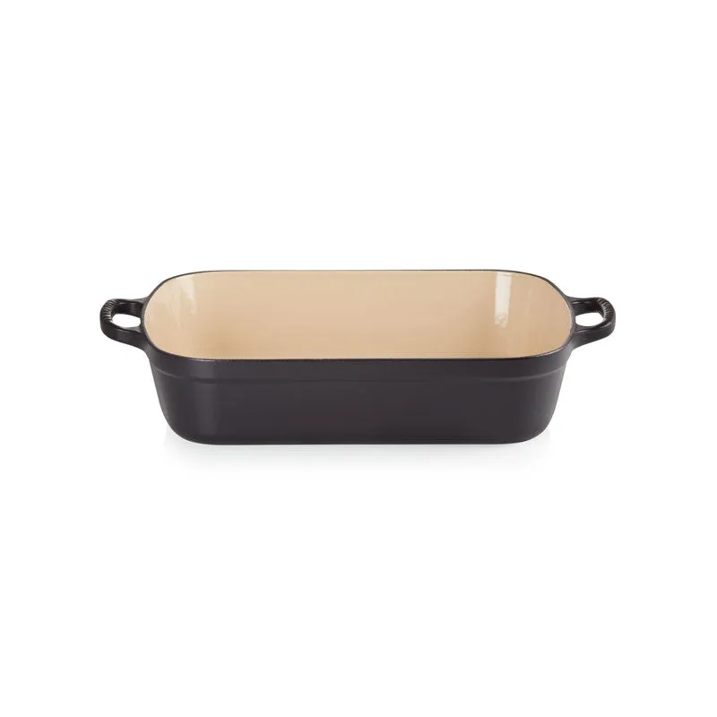 Le Creuset Signature Cast Iron Rectangular Roaster 33cm Satin Black