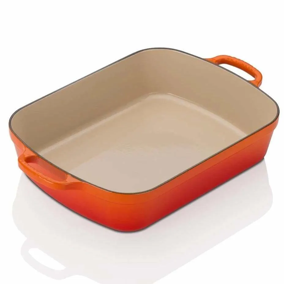 Le Creuset Signature Cast Iron Rectangular Roaster 33cm Volcanic