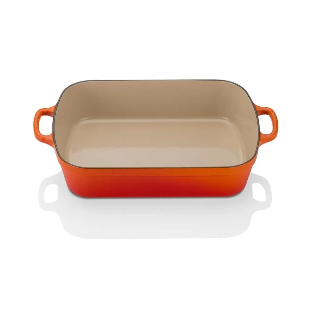 Le Creuset Signature Cast Iron Rectangular Roaster 33cm Volcanic