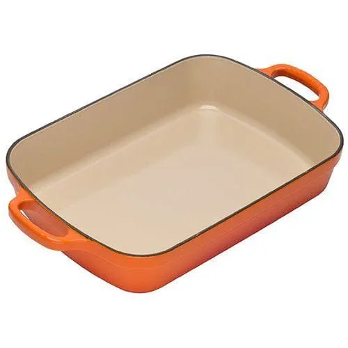 Le Creuset Signature Cast Iron Rectangular Roaster 37cm Volcanic