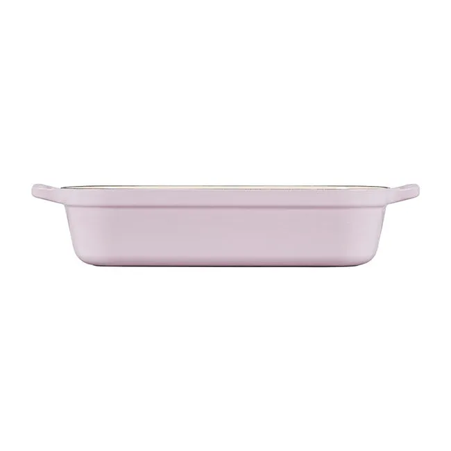 Le Creuset Signature Enameled Cast Iron Rectangular Roasting Pan, 5.25-Quart, Shallot