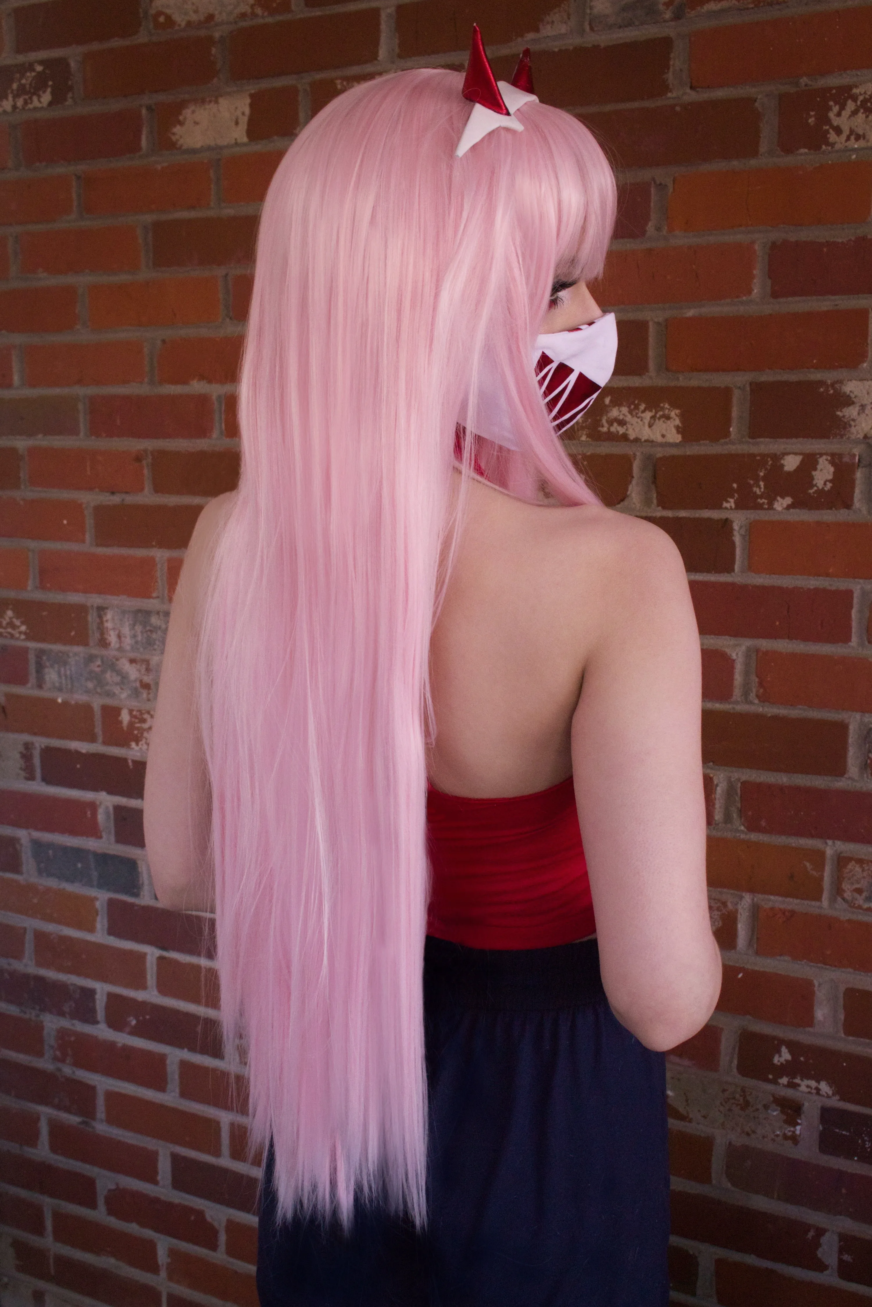 Maki - Fusion Vanilla Pink Hime Long Wig