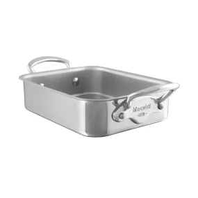 Mauviel M'Mini Stainless Steel Rectangular Roasting Pan, 7 x 5.5-in