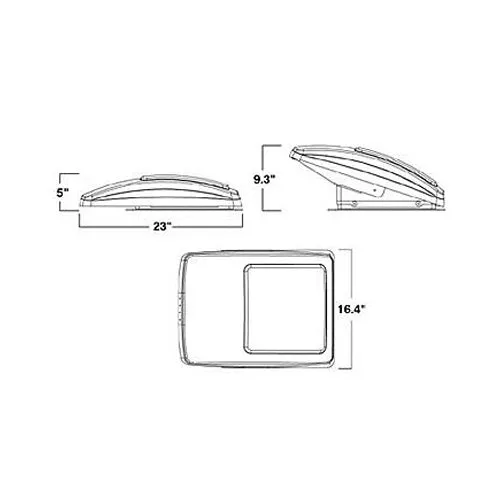 MAXX Air 00-07000K Fan Deluxe Fan with Remote and White Lid