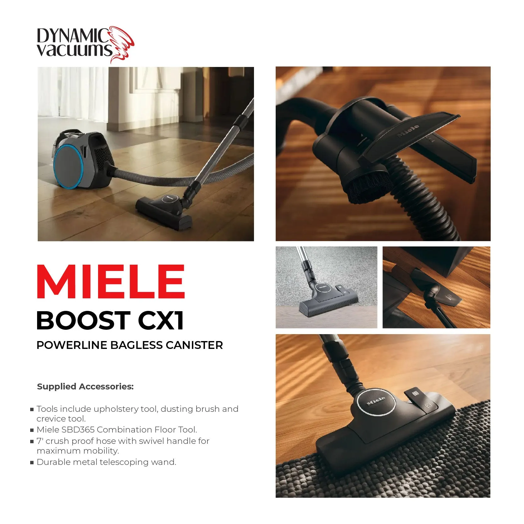 Miele Boost CX1 Powerline Bagless Canister