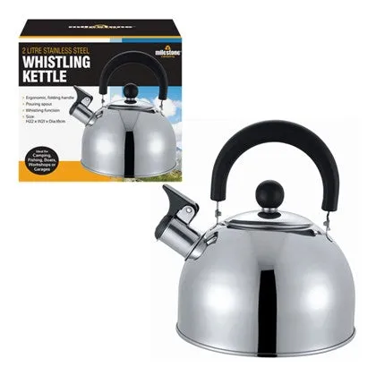 Milestone 2L Stainless Steel Whistling Kettle