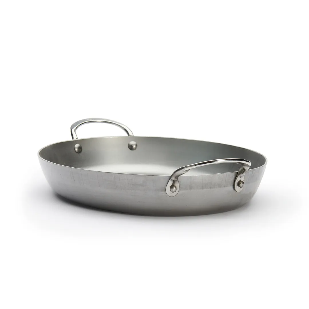 MINERAL B Carbon Steel Oval Roasting Pan