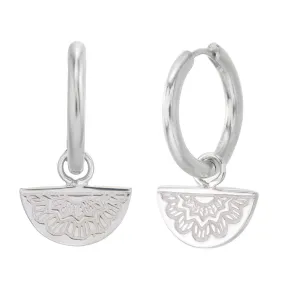 MINI FAN HOOPS - SILVER