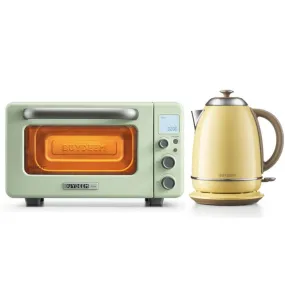 Mini Toaster Oven with Kettle Set - Color Selection Bundle Offer