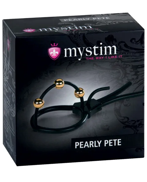 Mystim Pearly Pete Corona Strap w/Gold Balls