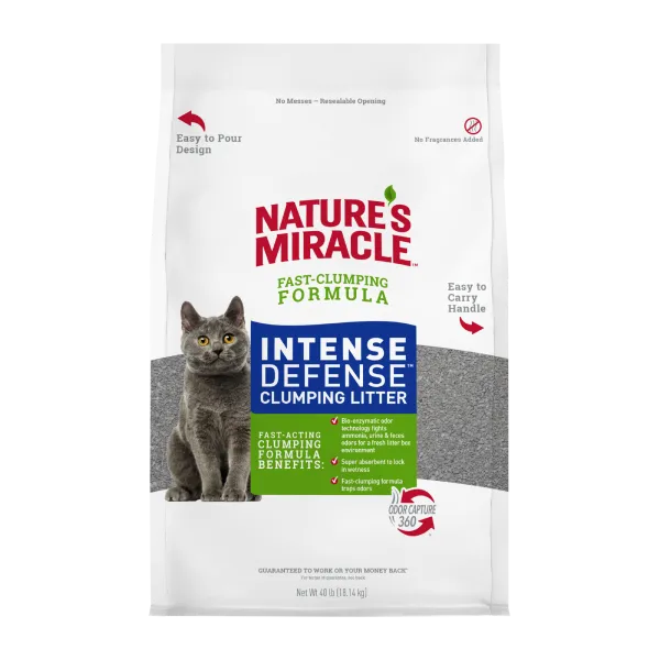 Nature's Intense Defense Odor Control Clumping Litter - Fragrance Free 40lb