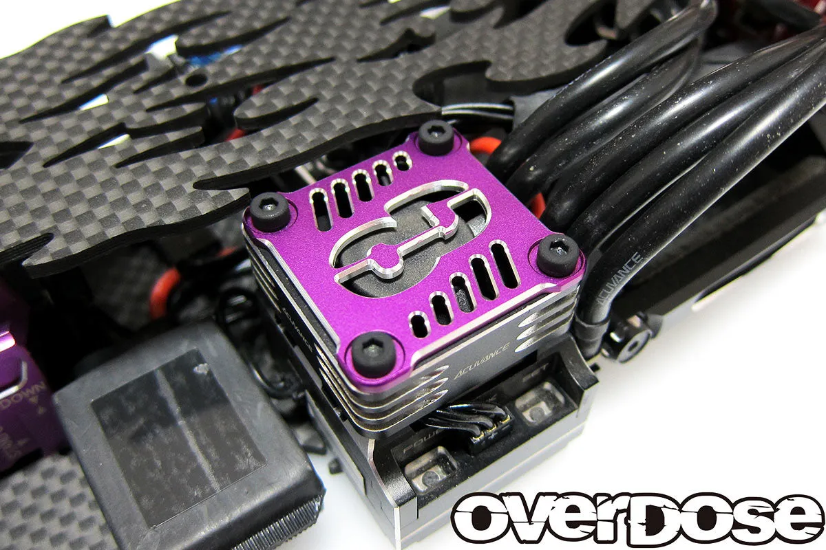 Overdose Alum. Cooling Fan Cover 30 x 30mm - Purple