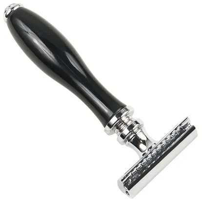 Parker 111B Black Resin Handle Safety Razor