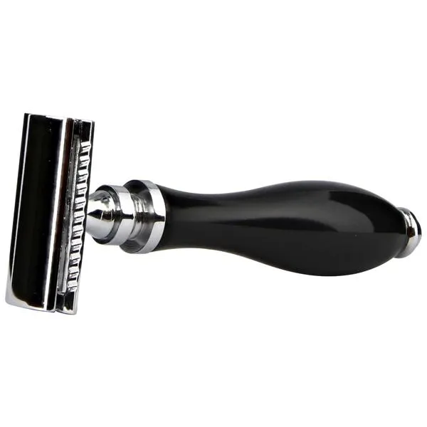 Parker 111B Black Resin Handle Safety Razor