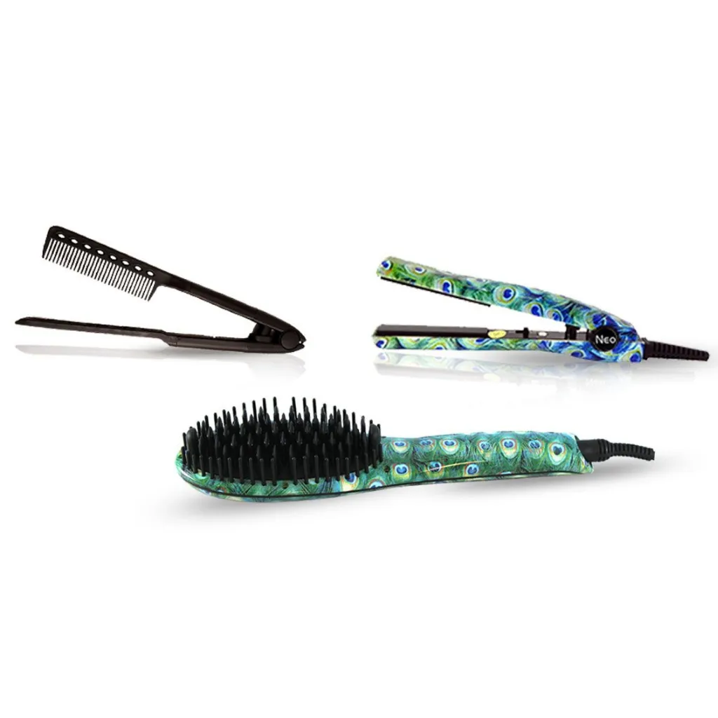 Peacock Heated Brush Set