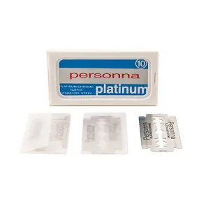 PERSONNA PLATINUM DOUBLE EDGE SAFETY RAZOR BLADES- 10 COUNT