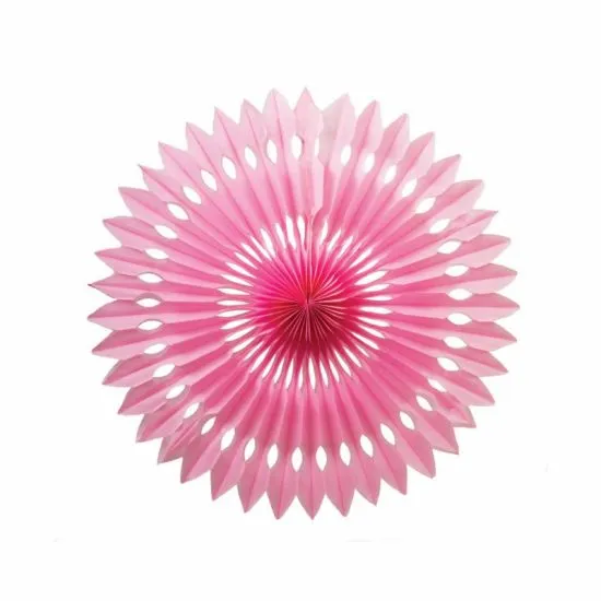 Pink Paper Hanging Fan (40cm)