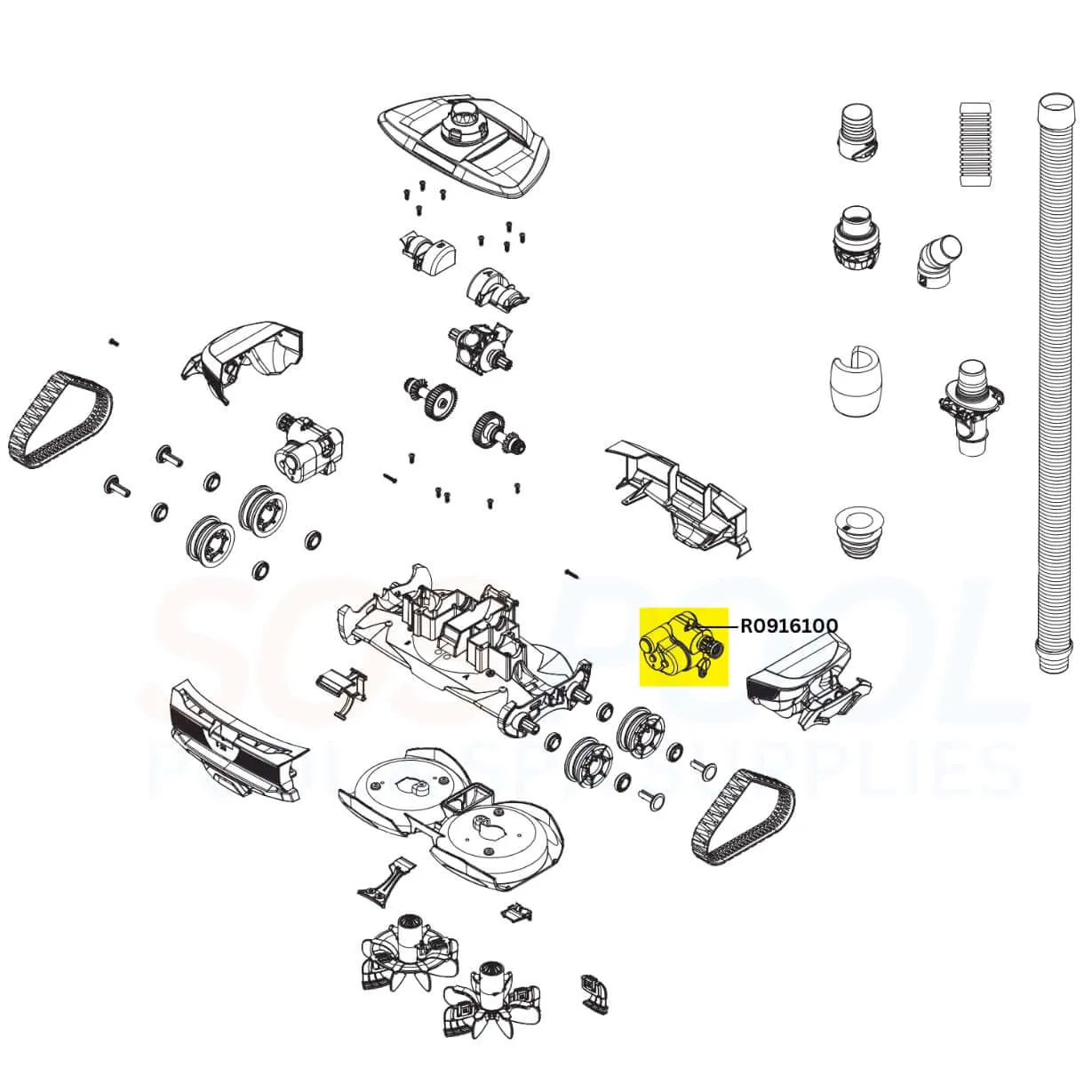 Polaris Direction Control Device For Atlas Cleaners | Side A | R0916100