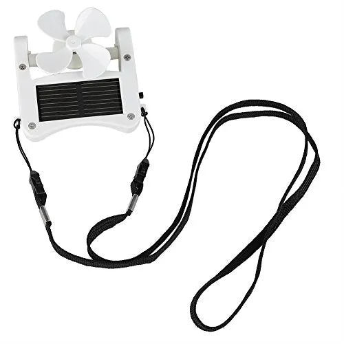 Portable Solar Fan, Solar Power Hat Clip on Mini Fan Pocket Clips Solar Hat Sport Fan USB Hanging Cooler