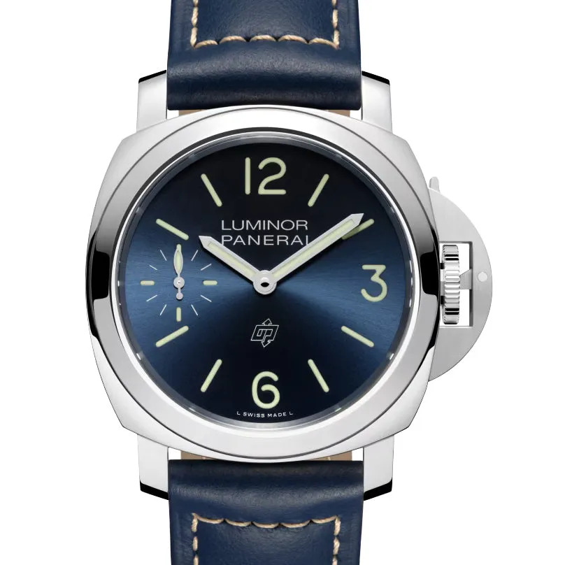 Pre-owned Panerai PAM01085 Blu Mare Blue Limited Steel Watch 44mm