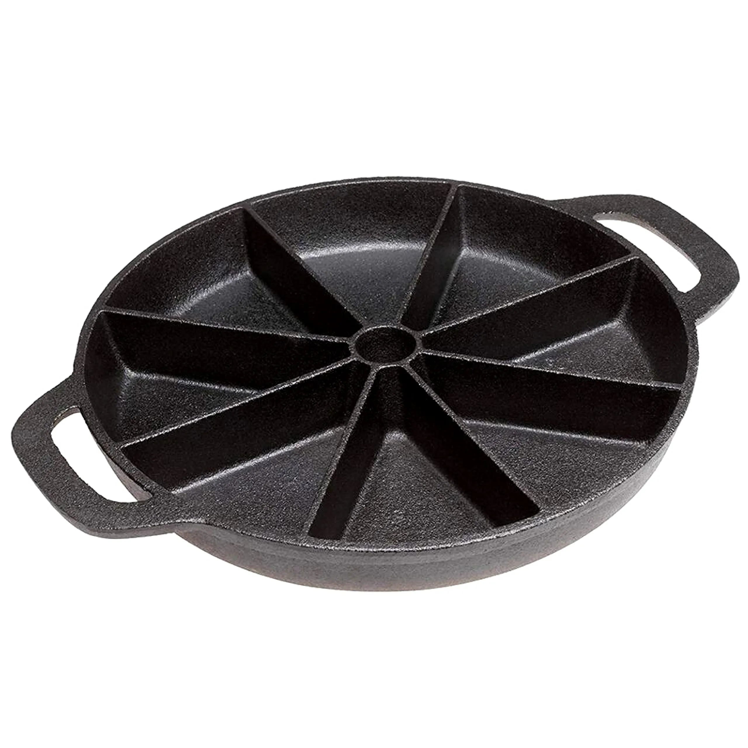 PreSeasoned Cast Iron 7-Cup Biscuit Pan - Round Kitchen Nonstick Baking Tools For Scones