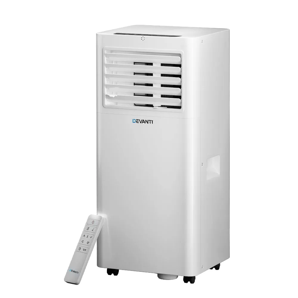 Quiet 3-in-1 Portable Air Conditioner 7000BTU with LCD, Devanti