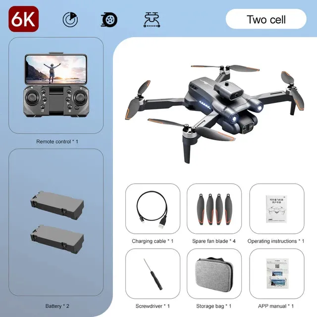 "S1S Pro Drone 2023: 8K HD Camera & 4K Obstacle Avoidance - Foldable Brushless Quadcopter for Aerial Photography, 3km Range"