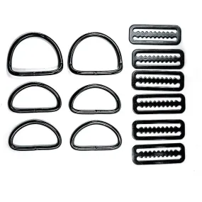 Razor D-Ring Set - BLACK