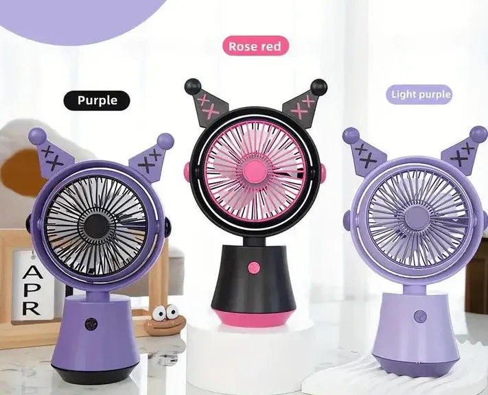 Rechargeable Kuromi Fashion Cartoon Fan