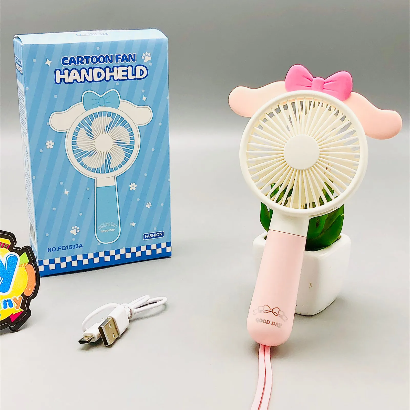 Rechargeable Three Wind Speed Handheld Fan