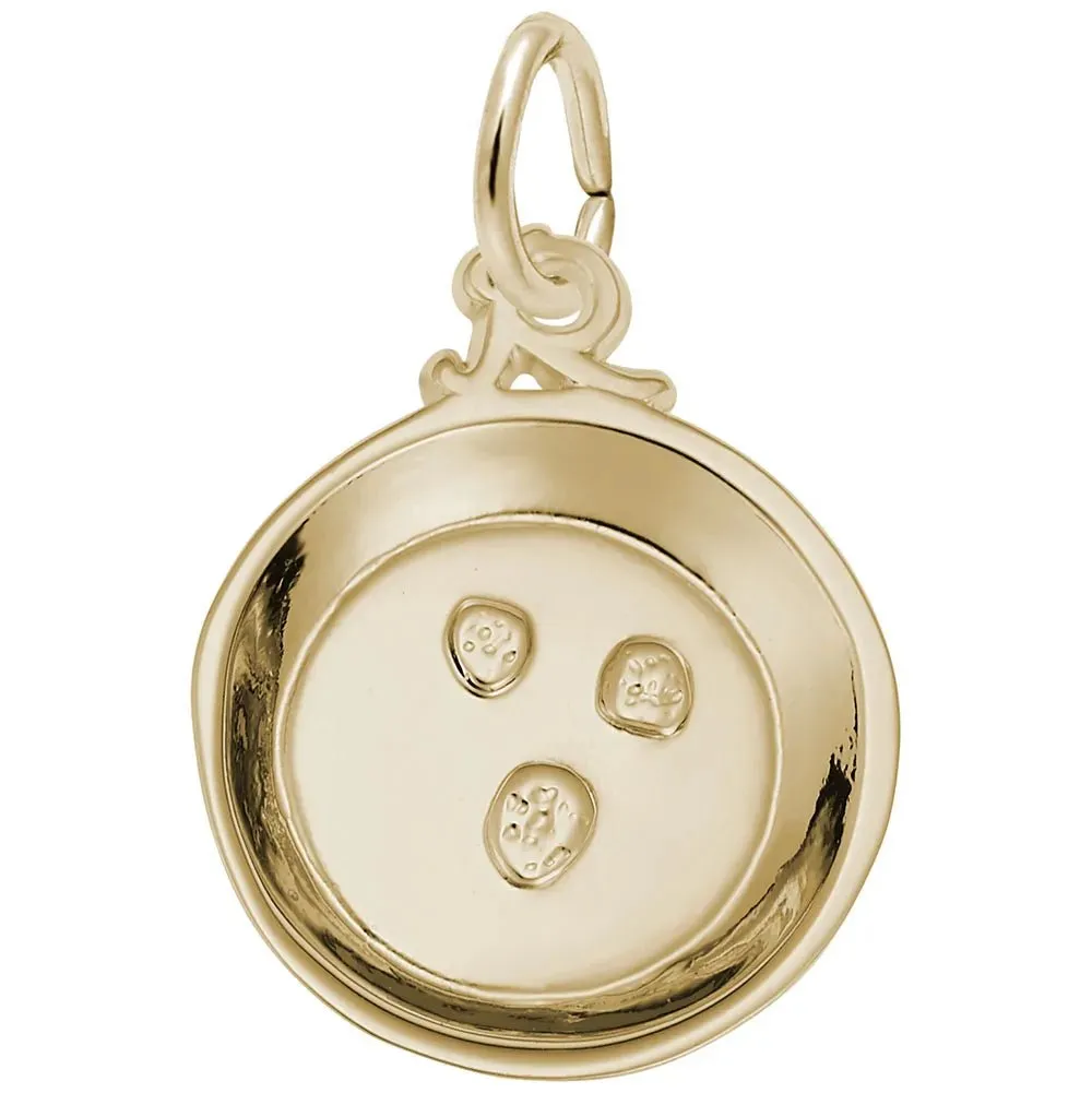 Rembrandt Charms - Gold Pan Charm - 3692