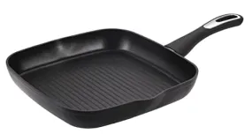 Royal Cuisine Forged Aluminium Grill Pan Non-Stick Griddle Pans Induction hob Large Frying Skillet for Fried Eggs Steak Meat Chicken Fish & Veg Frying Pot for Gas Campfire