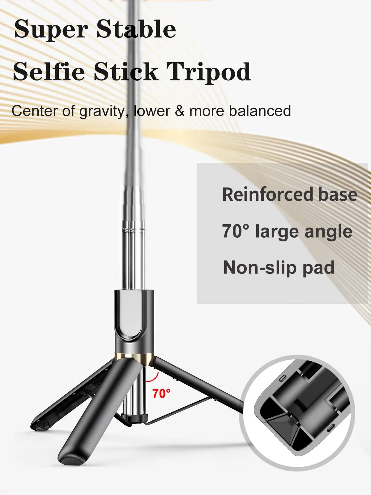 Selfie Stick Tripod with Wireless Remote, Cellphone Selfie Stick Tripod with LED Fill Light, for iPhone 15/14/14 pro/13/13 Pro/12/11/11 Pro/XS Max/XS/XR/X/8/7 and Android Smartphone