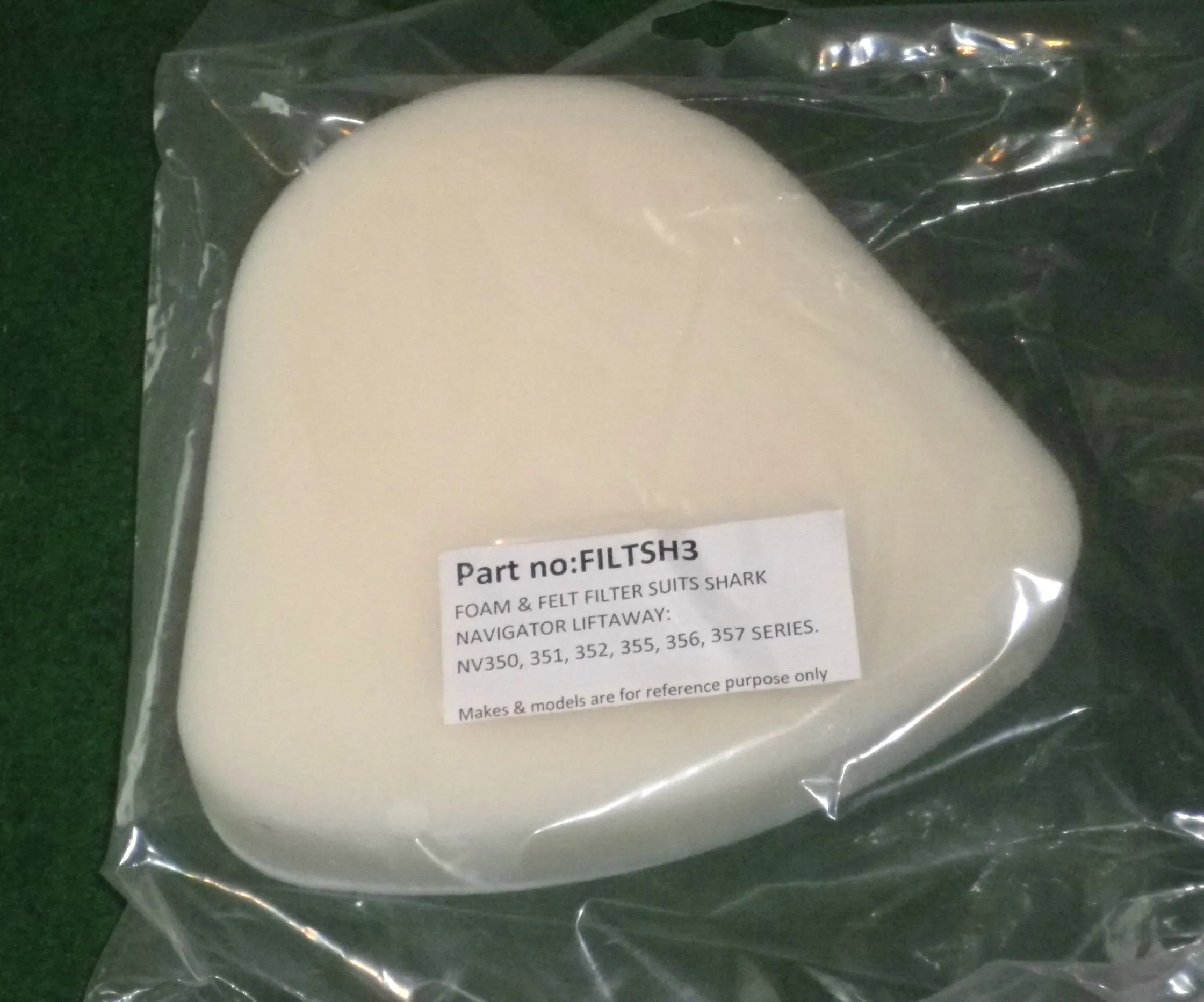 Shark Liftaway NV350 Series Vacuum Cleaner Foam Filter - Part # FILTSH3