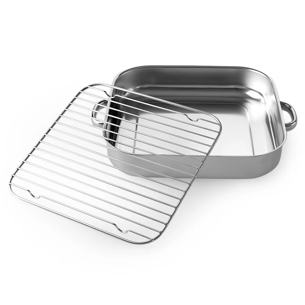 Silampos Stainless Steel 'Nautilus' Roasting Dish with grill