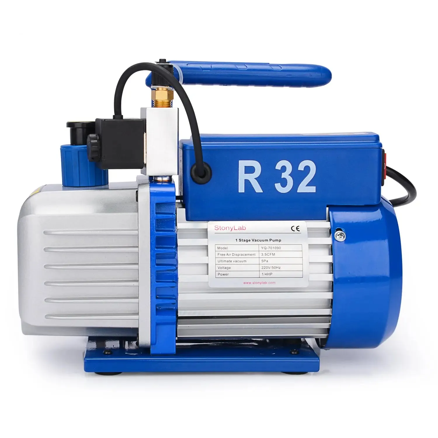 Single-Stage Rotary Vane Vacuum Pump, 25-30 Pa, 100 L/min