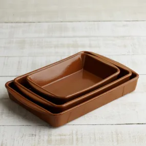 Spanish Terracotta Roasting and Baking Dish - 2 shapes