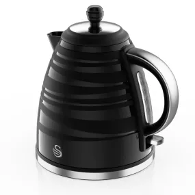 Swan Symphony Black Jug Kettle 1.7L  - Black