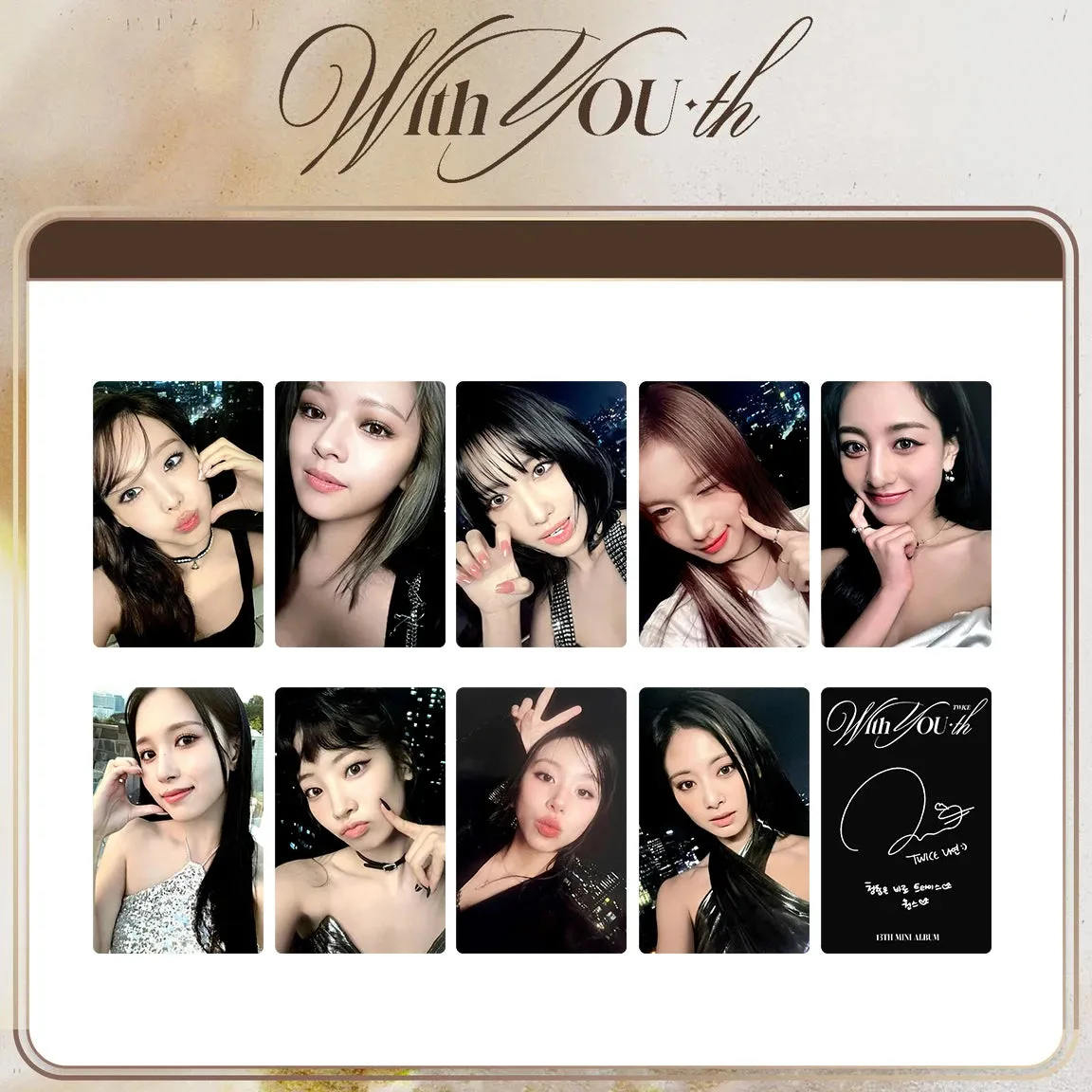 Twice MINI 13 Album With YOU-th Photocard 9pcs/set