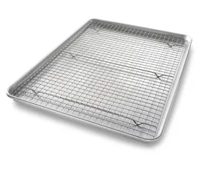 USA PAN XL Nonstick Cooling Rack & Pan Set