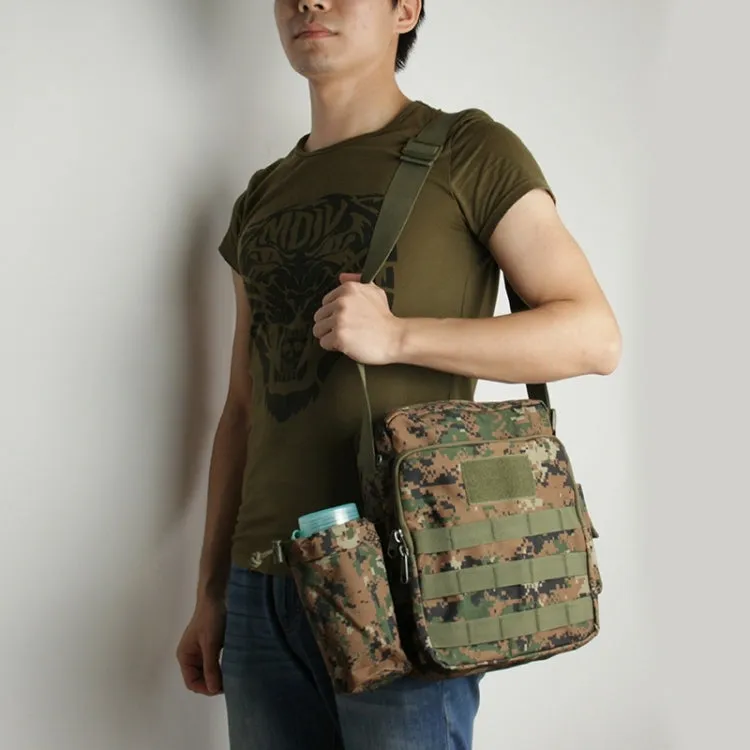 Waterproof High Density Strong Nylon Fabric Shoulder Bag with Kettle Bag(Forest Camouflage)