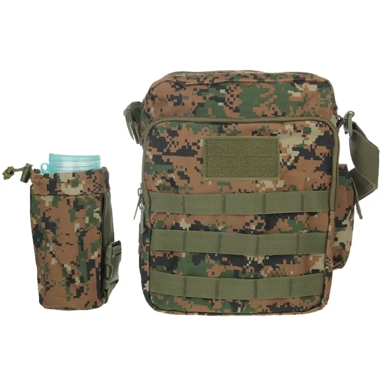 Waterproof High Density Strong Nylon Fabric Shoulder Bag with Kettle Bag(Forest Camouflage)